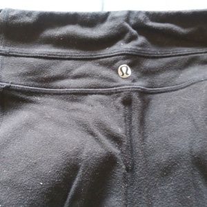 Lululemon fleece black workout pants
